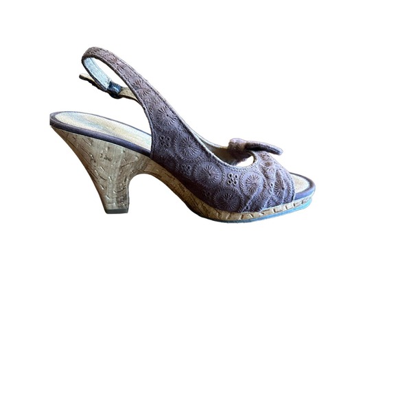 ROCKET DOG-SUEDE-PLATFORM HEELS-ADJUSTABLE BUCKLE STRAP SIZE 6 - Picture 5 of 10